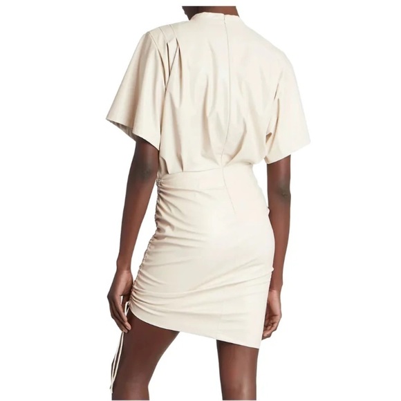 MARANT Etoile Balesi Short Sleeve Mini Dress Chalk - Picture 4 of 11